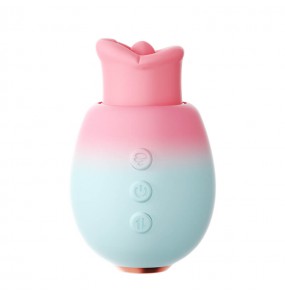 Ankni - Cherry Lips Realistic Oral Suction Vibrator (Chargeable - Pink)